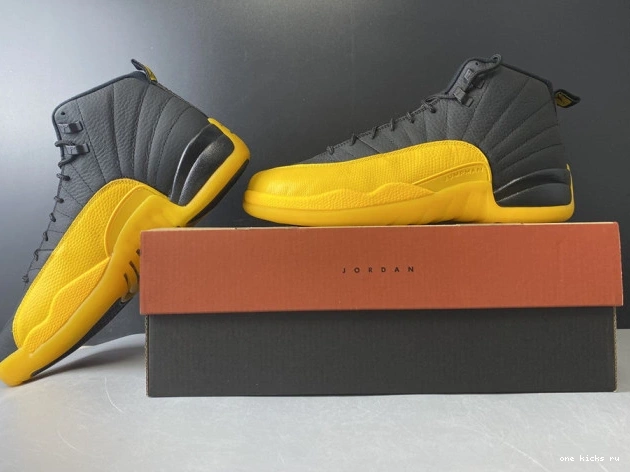 Chep Onekick University 130690-070 Air Black 12 Retro Gold Jordan 0820